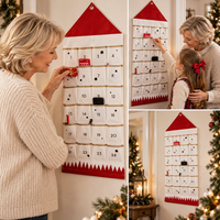 HOLLYHIDE – Adventskalender mit 24 Überraschungstaschen für festliche Freude