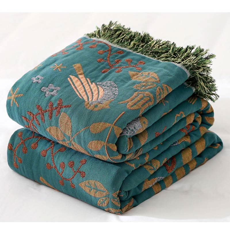 PETALWINGIA – Couverture botanique réversible pour une touche artistique dans la chambre