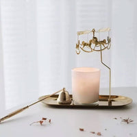 CHARMELVIA – Spinning Candle Holder for Romantic Evening Atmosphere