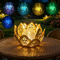 LOTUSGLOW – Lampada da tavolo solare a forma di loto