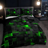 DUVETRIXA – Juego de ropa de cama contemporáneo con elegante diseño de cuadros