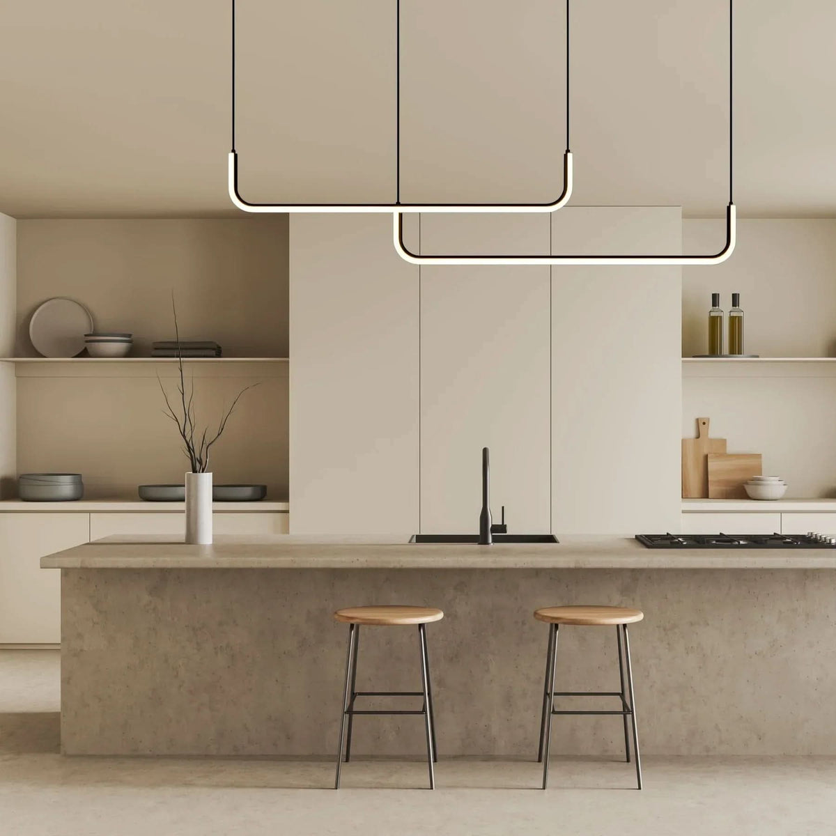 LINEAROVIA – Suspension sculpturale pour une décoration intérieure raffinée