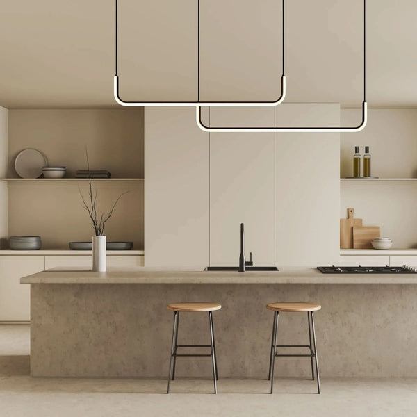 LINEAROVIA – Skulpturale Pendelleuchte für ein stilvolles Interieur