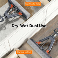 FLOWMOP - High-absorbency sponge squeeze mop for fast and effortless floor cleaning