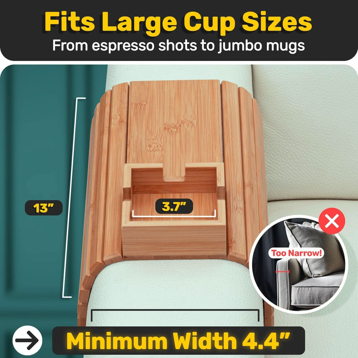 SOFAHOLD – Sofa Cup Holder for Easy Beverage Security