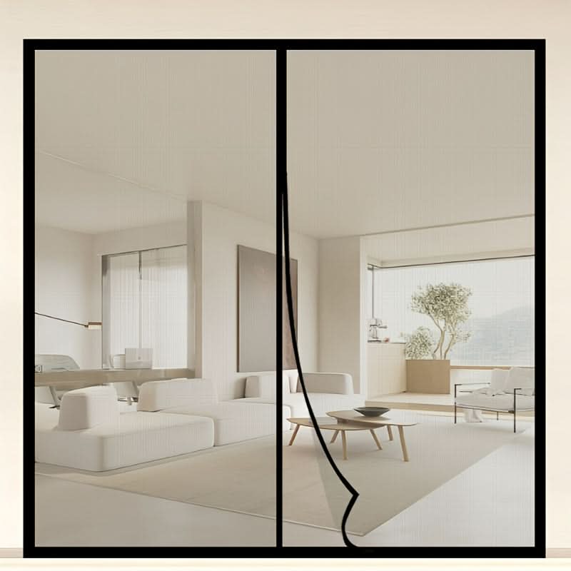 MESHSHIELD - Magnetic mesh door curtain for hands-free insect protection
