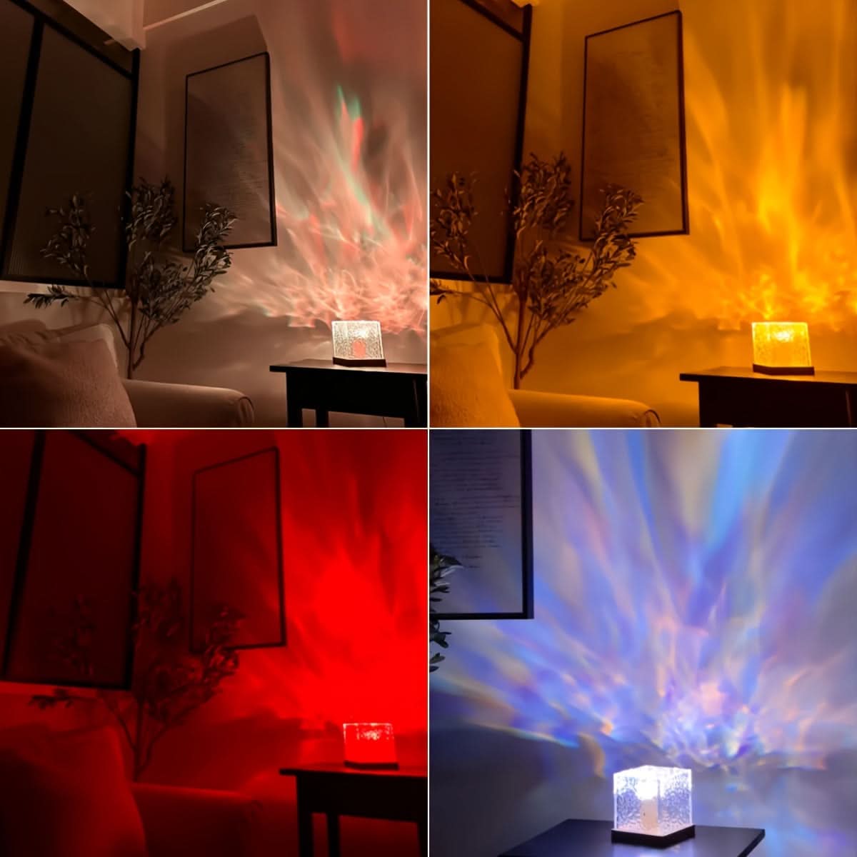 RIPPLELUX – Dynamische Wellenprojektion Lampe für RGB-Ambientebeleuchtung