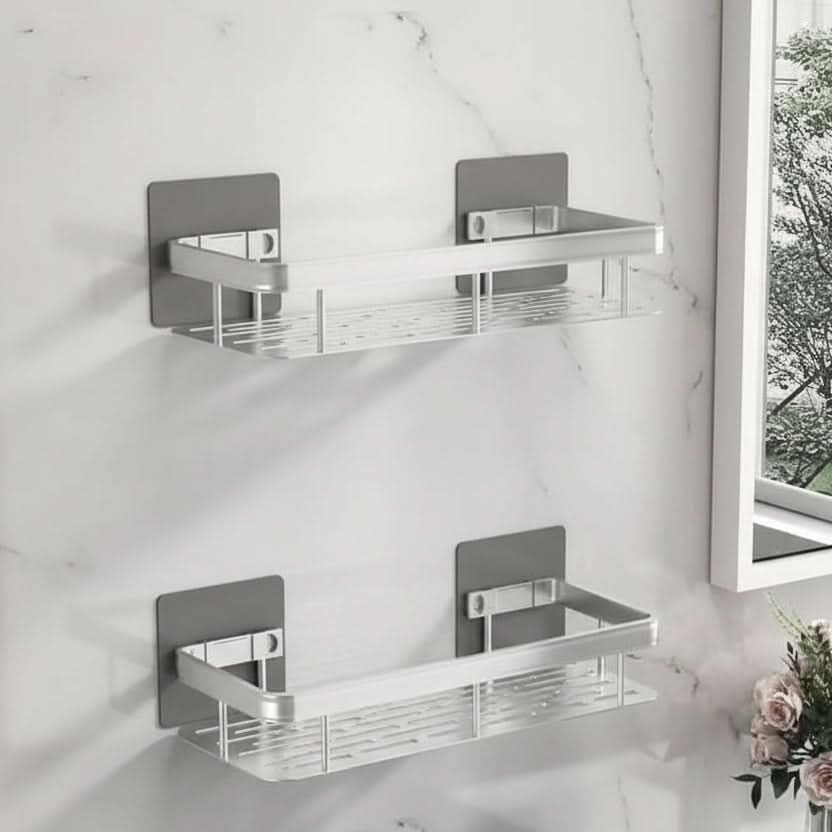 BATHEDGE – Prateleira de casa de banho sem necessidade de perfuração para espaços modernos e organizados