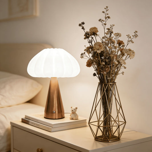 UMBRALUX – Umbrella Table Lamp for Elegant Night Lighting