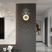 PRESTIGELIVA – Reloj de pared dorado elegante para interiores modernos