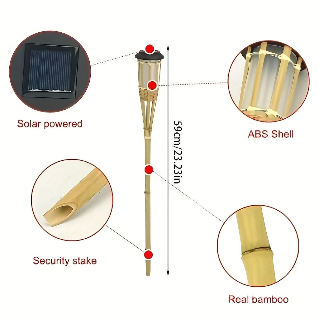BAMBOOLUX – Solar Torch Lawn Lamp