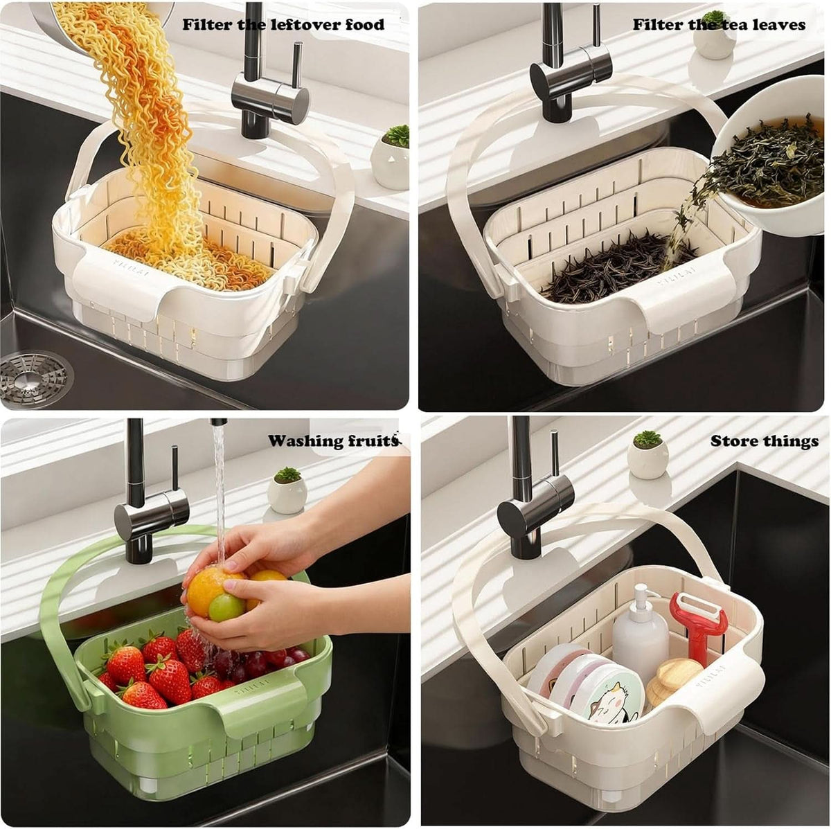 DRAINHOOK – Passoire de rangement suspendue rétractable pour une organisation pratique