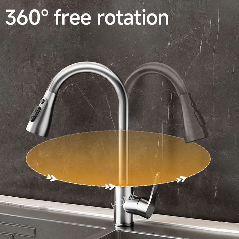 SWIVELIX – Robinet d'évier extractible avec réglages de pulvérisation flexibles