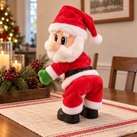 SANTABOOGIA - Peluche Père Noël dansant pour des fêtes de Noël joyeuses
