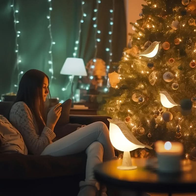 CHIRPLUME – Candeeiro Minimalista em Forma de Pássaro para Decoração Aconchegante de Casas de Férias