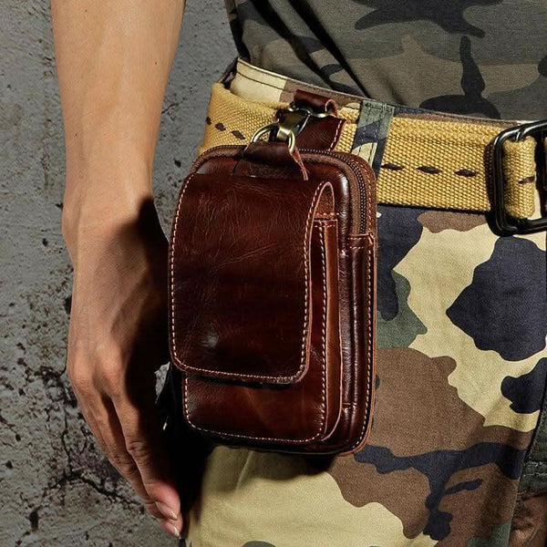 LEATHERWAY – Full Grain Leather Waist Pack for Travel