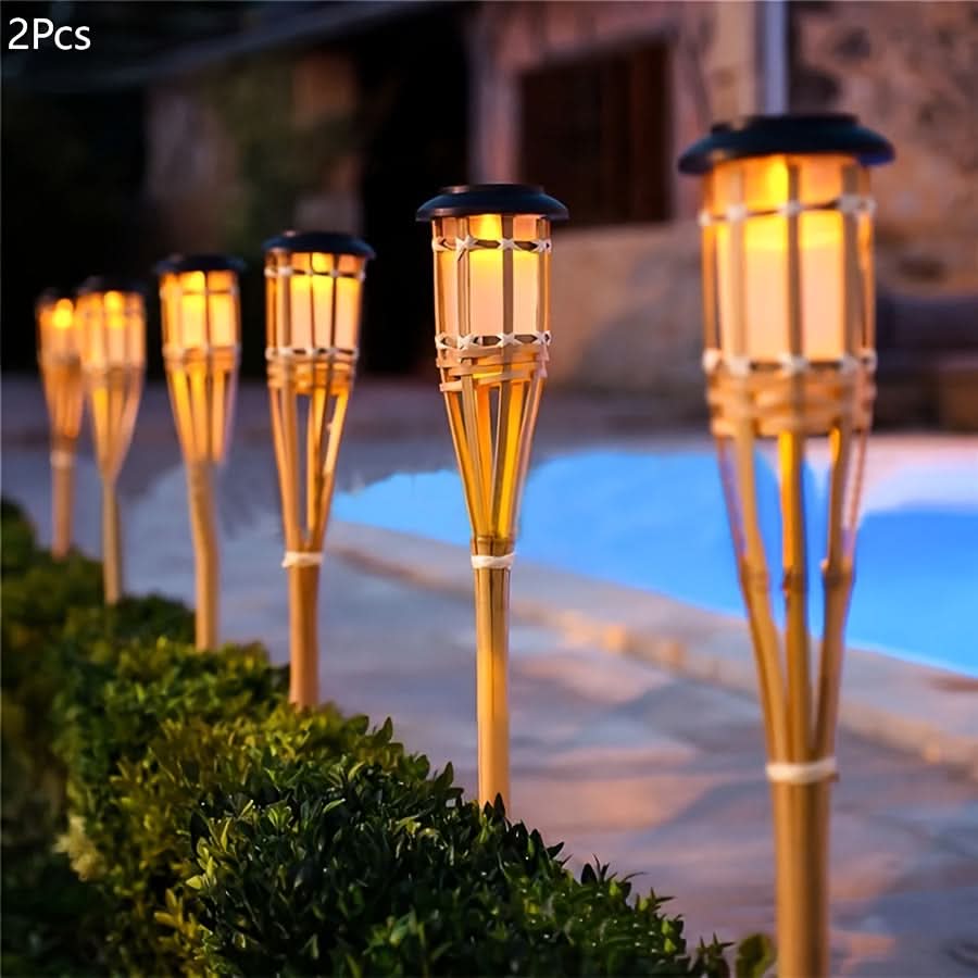 BAMBOOLUX – Solar Torch Lawn Lamp