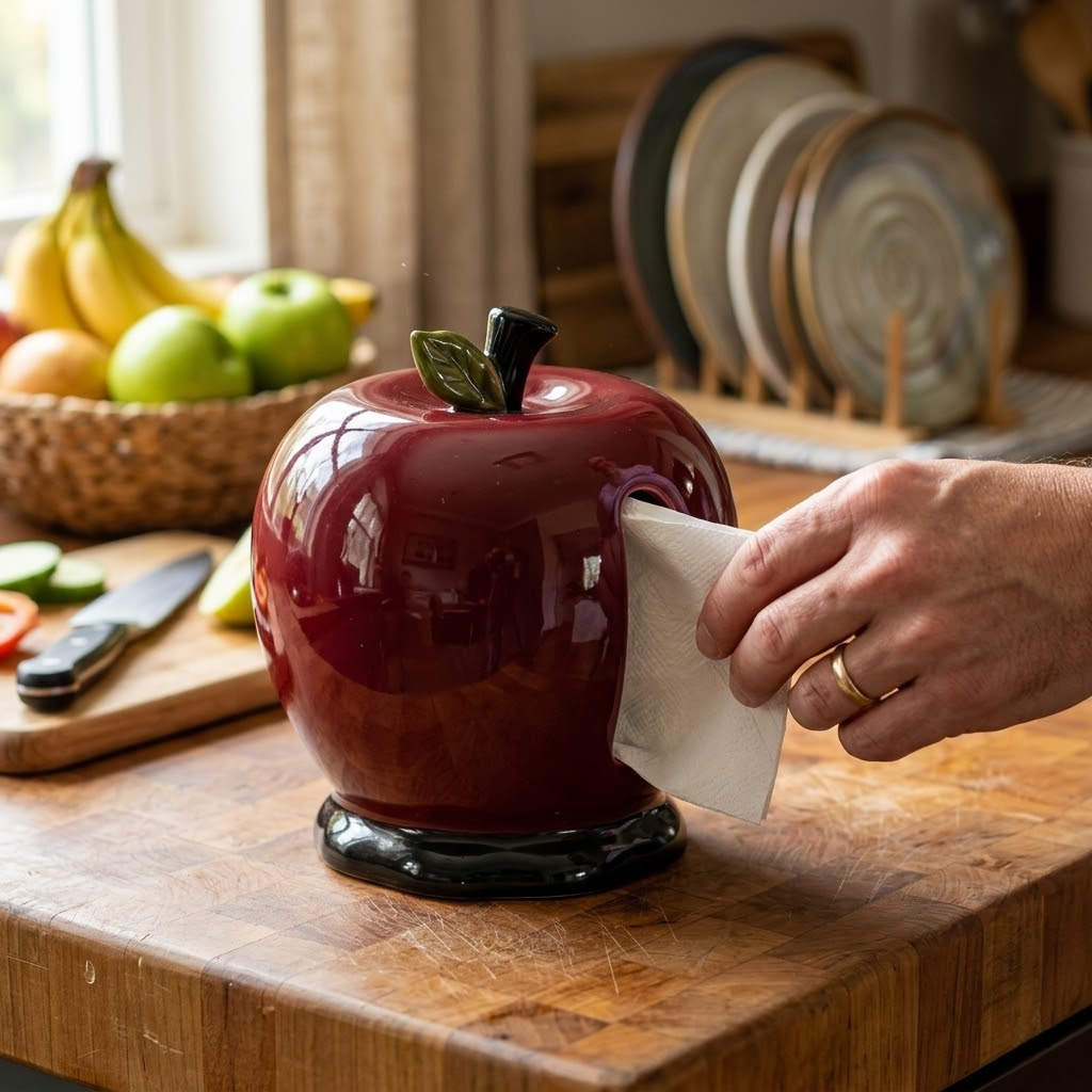 FRUITELIXA – Portapañuelos inspirado en una manzana para mayor comodidad en el día a día