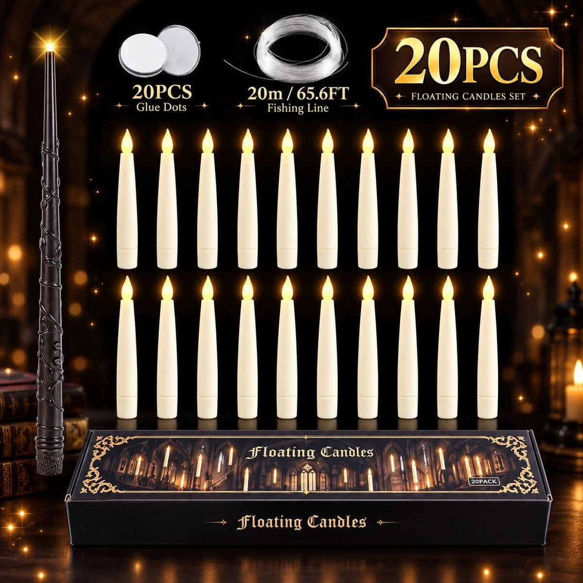 LEVILUMORA – Floating LED Candles for Magical Statement Decor