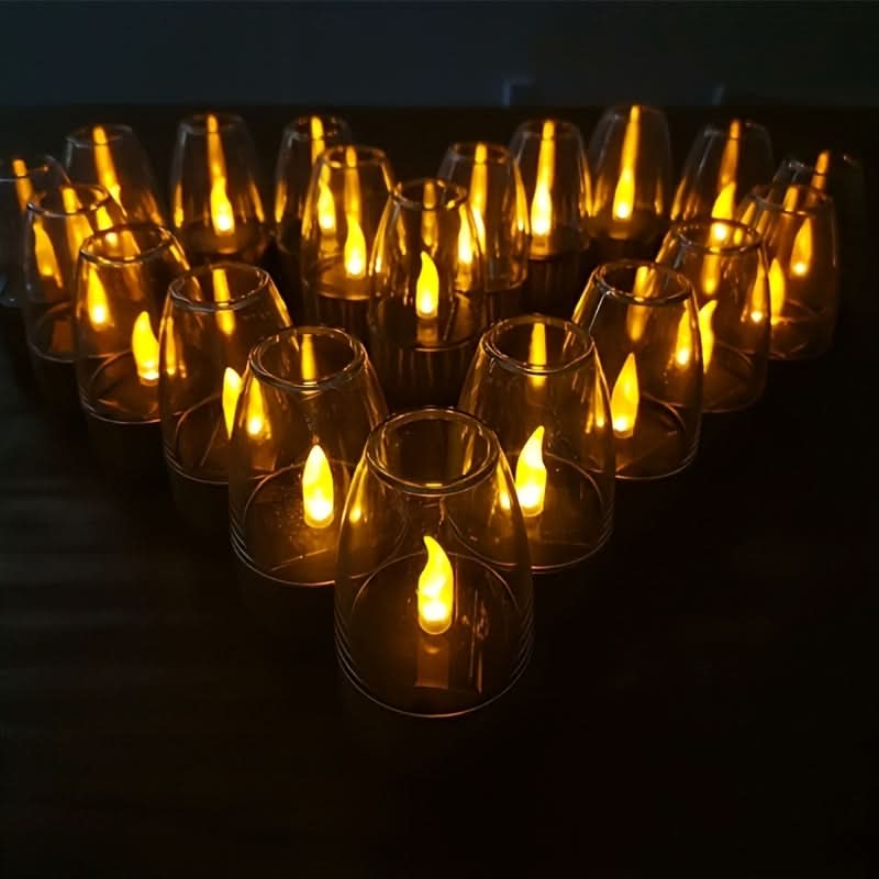 SOLCANDLE – Lanterna Recarregável com Luz Tremeluzente para Decoração de Pátios e Restaurantes