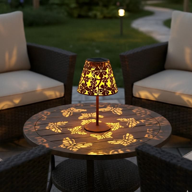 TERRAFLOW – Solar Flower Lantern for Cozy Patio and Terrace Decor