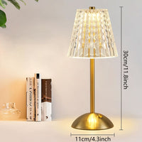 GOLDLUME – Genopladelig gylden bordlampe til elegant stemningsbelysning
