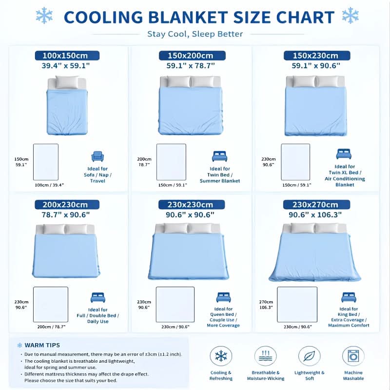 CLOUDCHILL – Coperta leggera e traspirante per un sonno rilassante