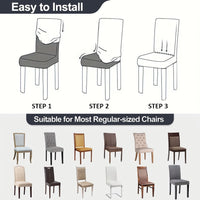 FROSTFIT - Fundas modernas de polar elástico para sillas para una mejora suave y protectora del asiento  