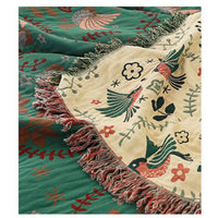 PETALWINGIA – Couverture botanique réversible pour une touche artistique dans la chambre