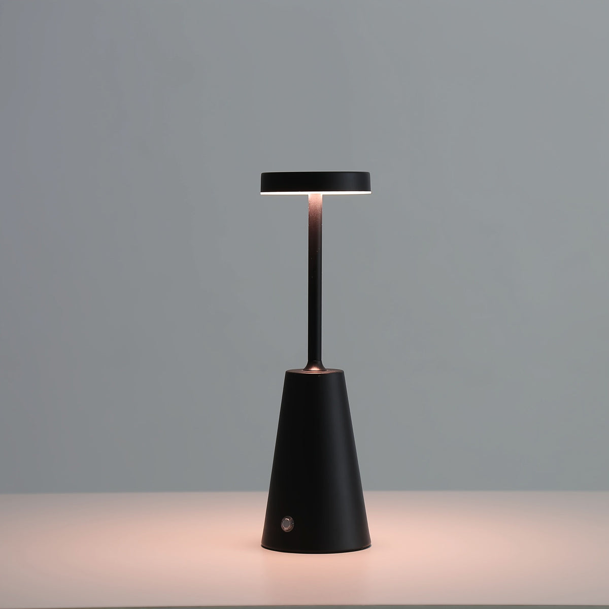 GLOWCONE – Touch Dimmable Metal Table Lamp for Modern Interiors