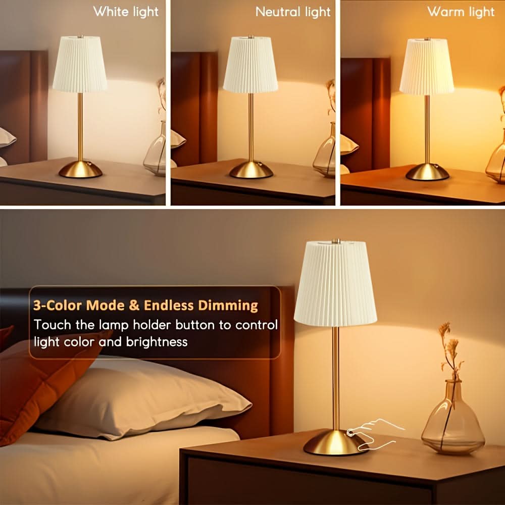 RUFFLUX – Rechargeable Ruffled Accent Lamp