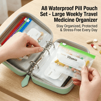 DOSEPACK – Set de pochettes organisatrices pour médicaments, idéal pour voyager et faire ses bagages facilement