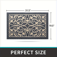 FLOORGUARD - Low profile non-slip indoor entryway mat for clean and safe floors