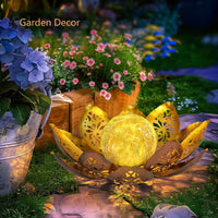 LOTUSORA – Lampada da giardino solare a forma di loto