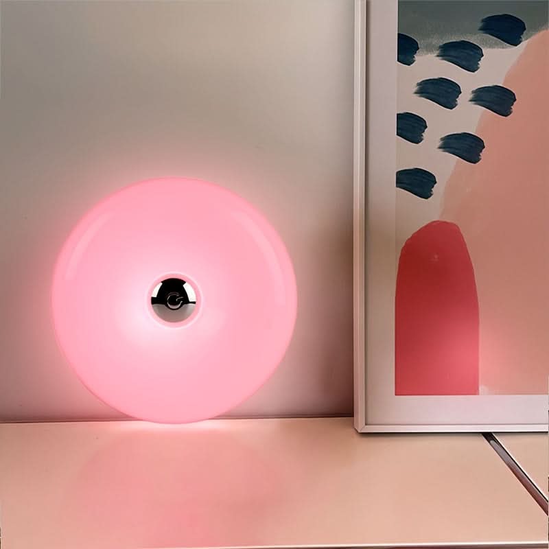 DONULUX – Modern Orange Donut Lamp for Stylish Ambient Lighting