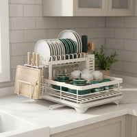 DISHCOVE – Foldable Dish Drying Rack for Convenient Kitchen Storage