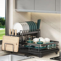DISHCOVE – Foldable Dish Drying Rack for Convenient Kitchen Storage