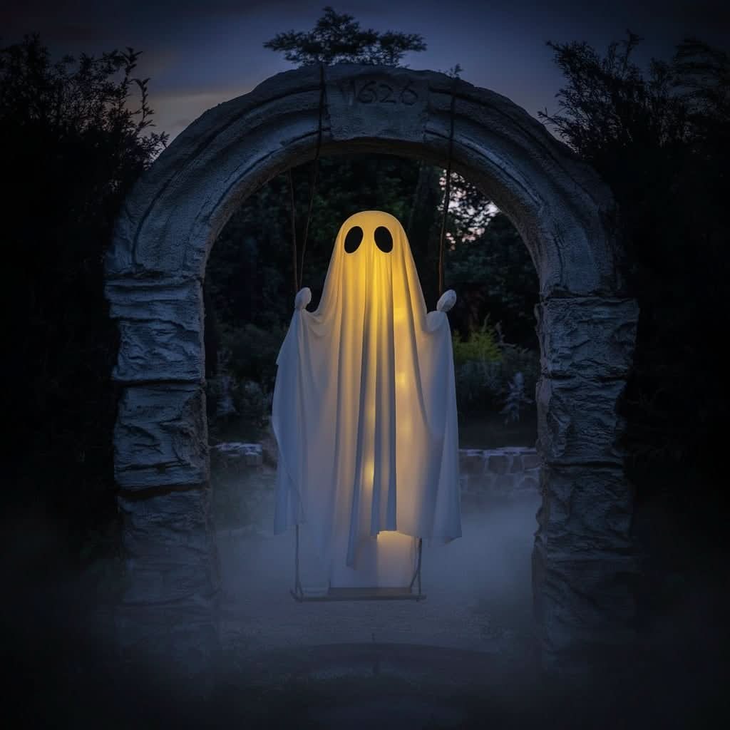 PHANTOMLIT – Hanging Ghost Light for Haunting Halloween Displays