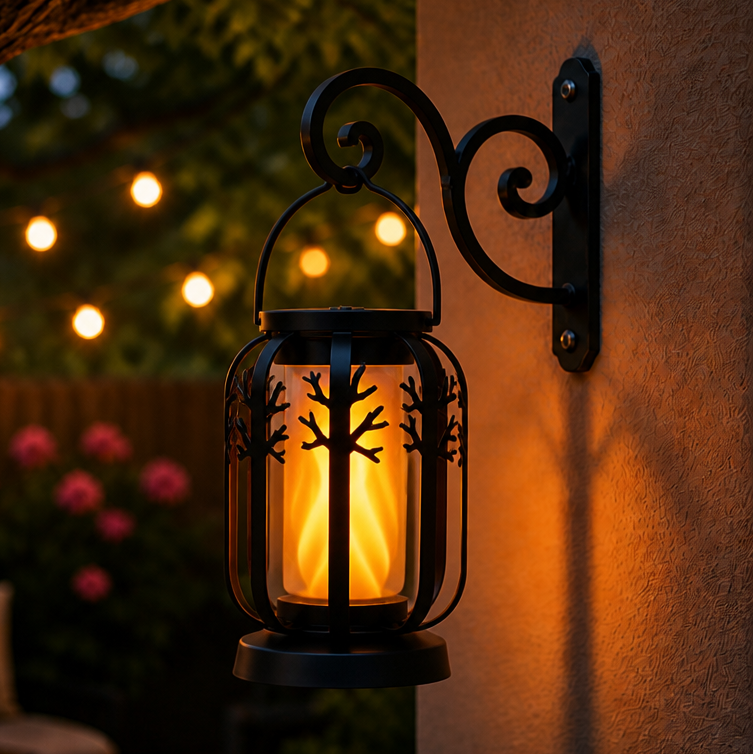 FLICKERIA – Lanterna solare sospesa con effetto fiamma tremolante