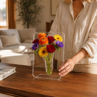 FLORACLEAR – Frame Vase for Refined Statement Flowers