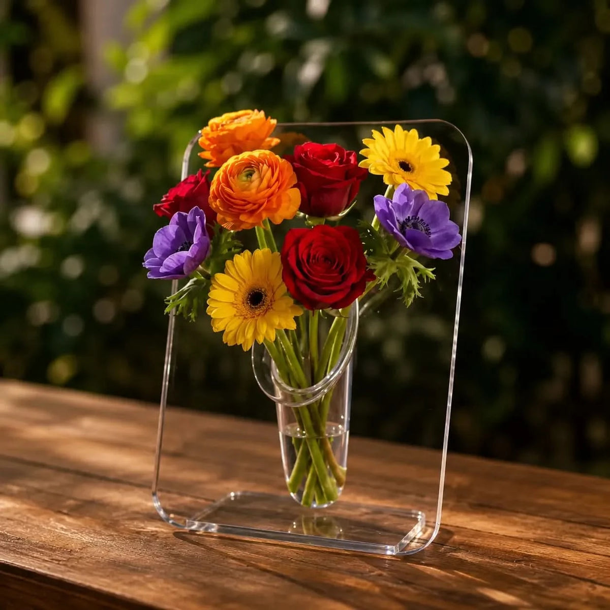 FLORACLEAR – Frame Vase for Refined Statement Flowers