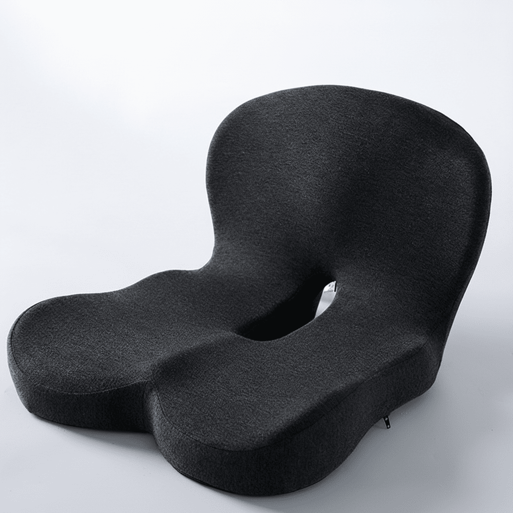 SLEEPFLOW – Sædehynde i memoryskum med ryglæn for ergonomisk komfort