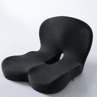 SLEEPFLOW – Sædehynde i memoryskum med ryglæn for ergonomisk komfort