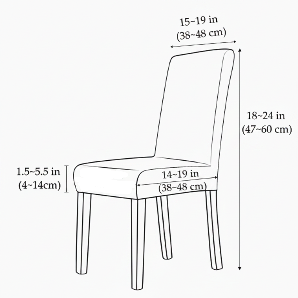 VELVORAFIT – Housses de chaise en velours extensible pour espaces de repas élégants