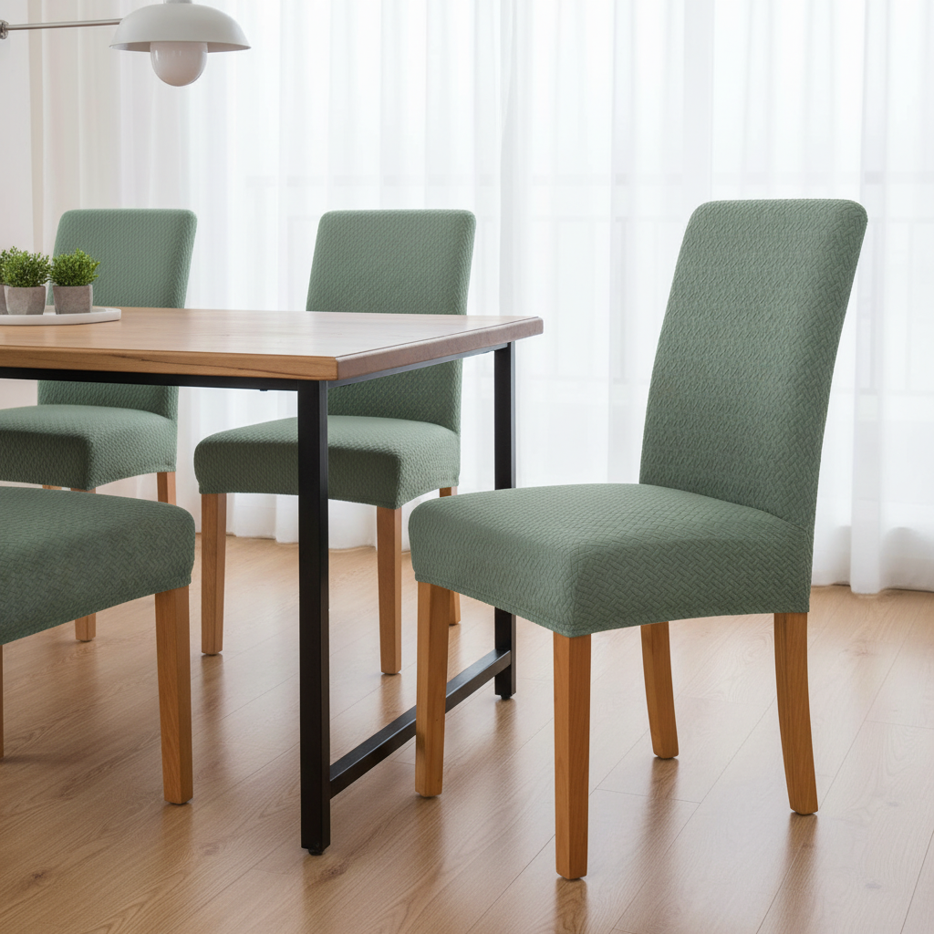 VELVORAFIT – Housses de chaise en velours extensible pour espaces de repas élégants