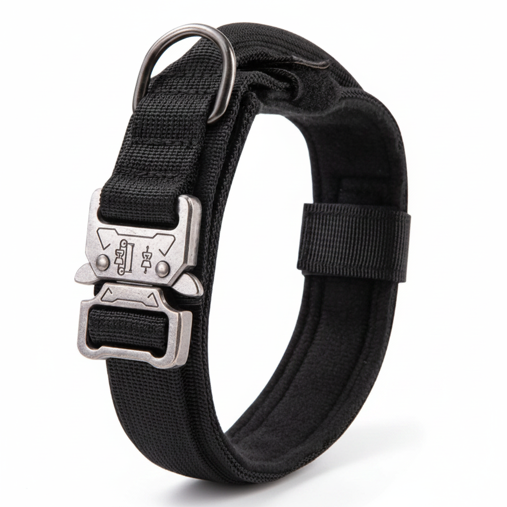 FLEXK9 – Collar táctico para perros – Collar de control acolchado ajustable  