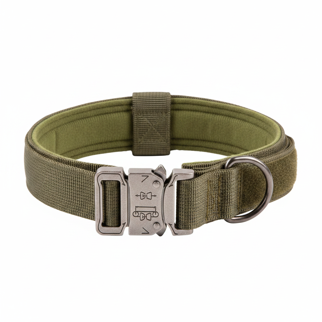 FLEXK9 – Collar táctico para perros – Collar de control acolchado ajustable  