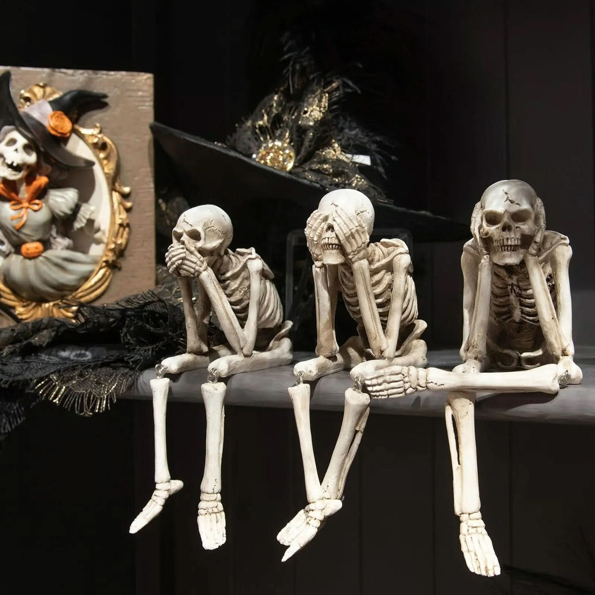 CRYPTORA – Skeleton Figurines for Mysterious Home Décor