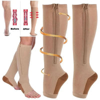 CIRCULARELIEF – Chaussettes de compression à fermeture éclair pour soulagement