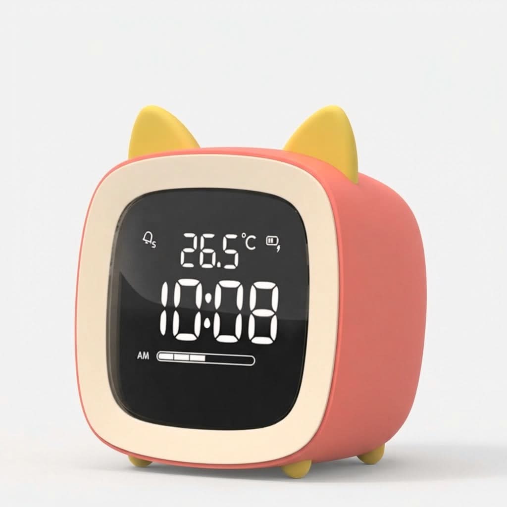 CRITTERGLOW – Animal LED Night Light Alarm Clock for Cozy Bedside Charm